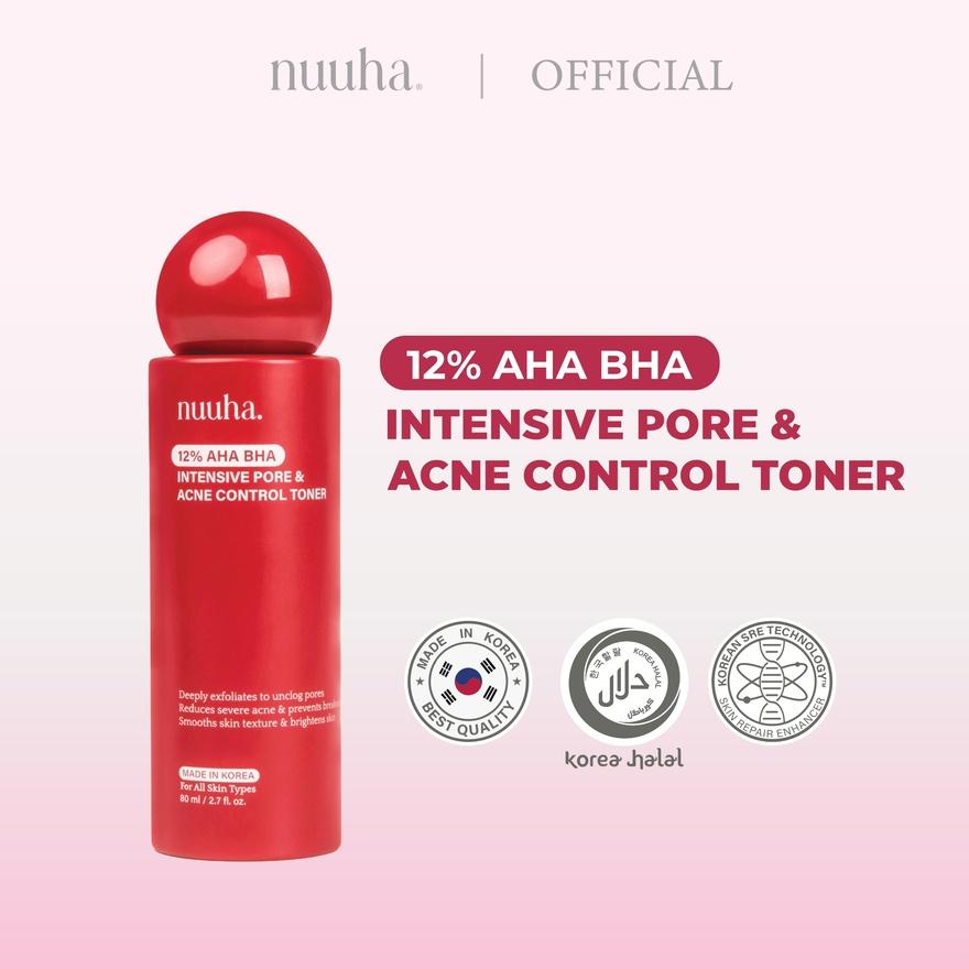 12% AHA BHA Intensive Pore & Acne Control Toner