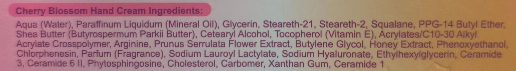 Cherry Blossom Hand Cream