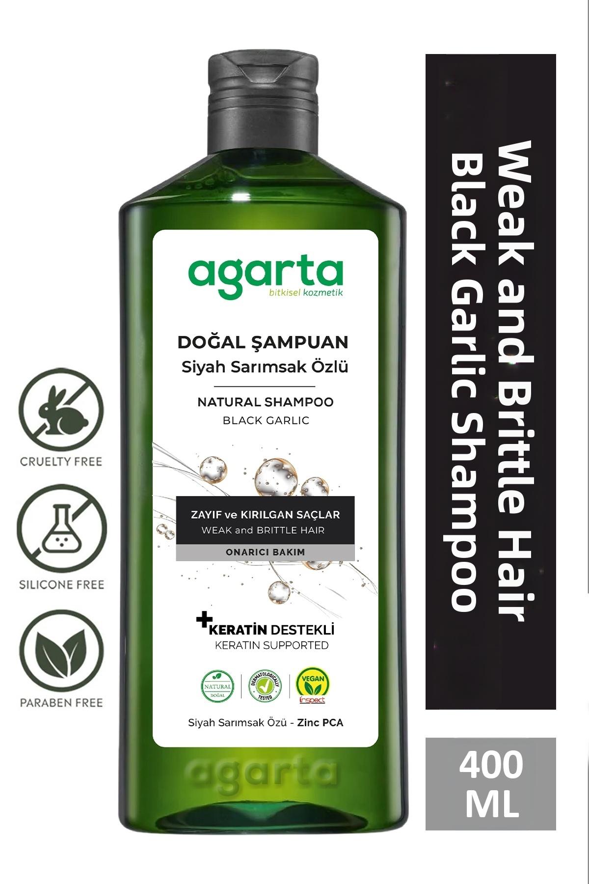 Saç Dökülmesine Karşı Siyah Sarımsaklı Şampuan 400ml (Anti Hair Loss Black Garlic Shampoo 400ml)