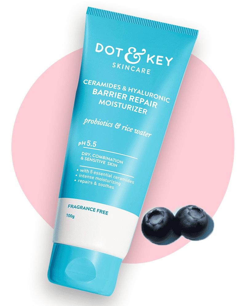 Ceramides & Hyaluronic Barrier Repair Moisturizer With Probiotics & Rice Water (100 G)