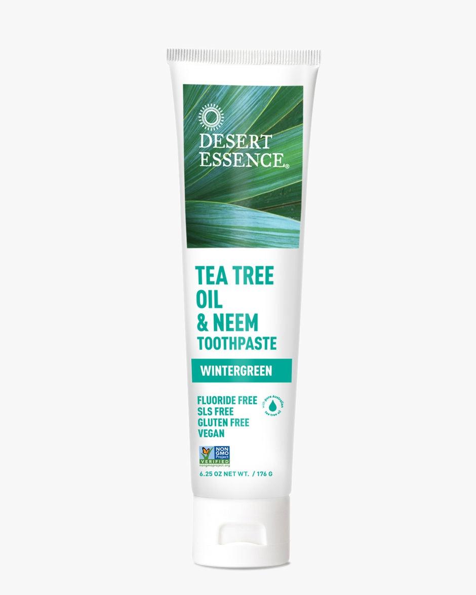 Tea Tree Oil And Neem Toothpaste, Wintergreen