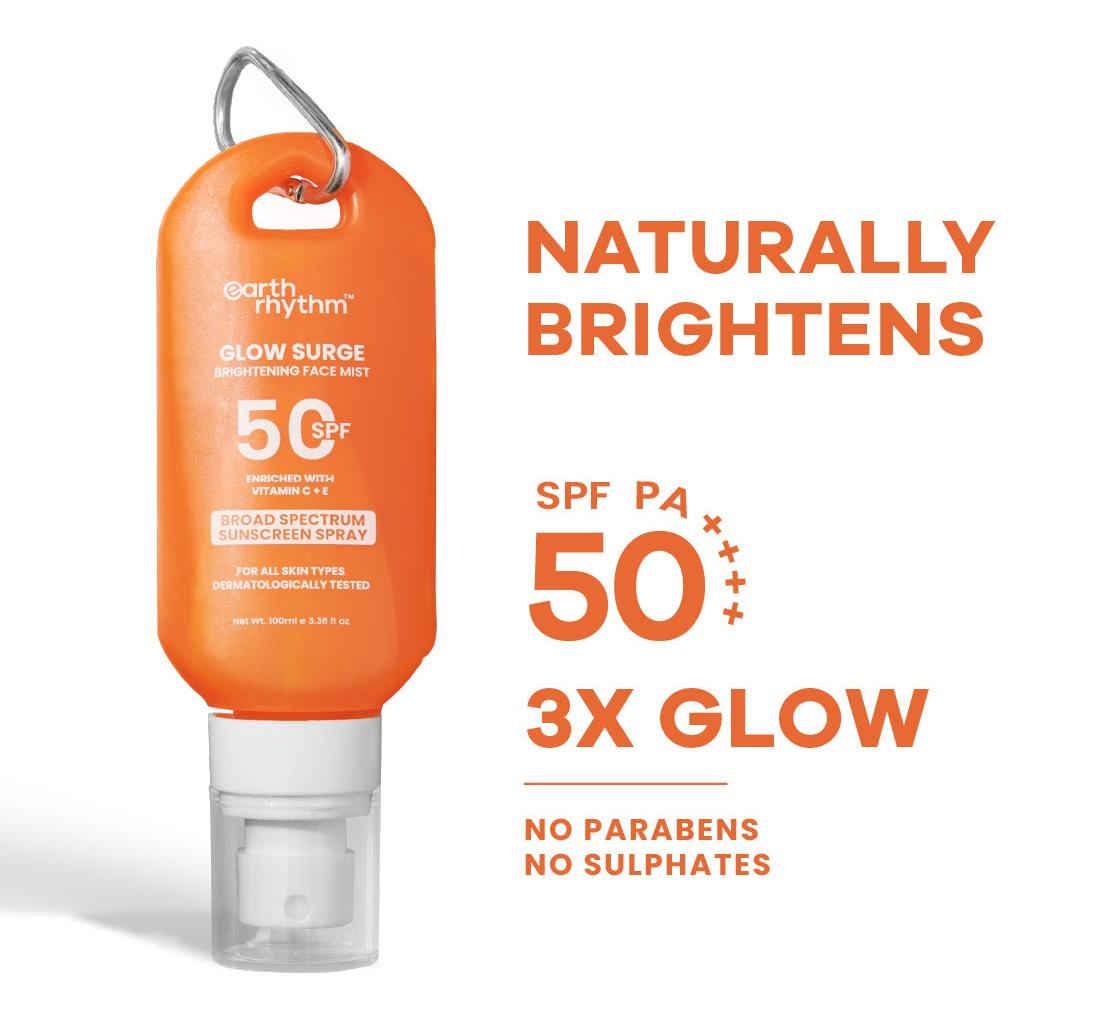 Glow Surge Brightening Broad Spectrum Sunscreen Spray SPF 50 With Vitamin C & E