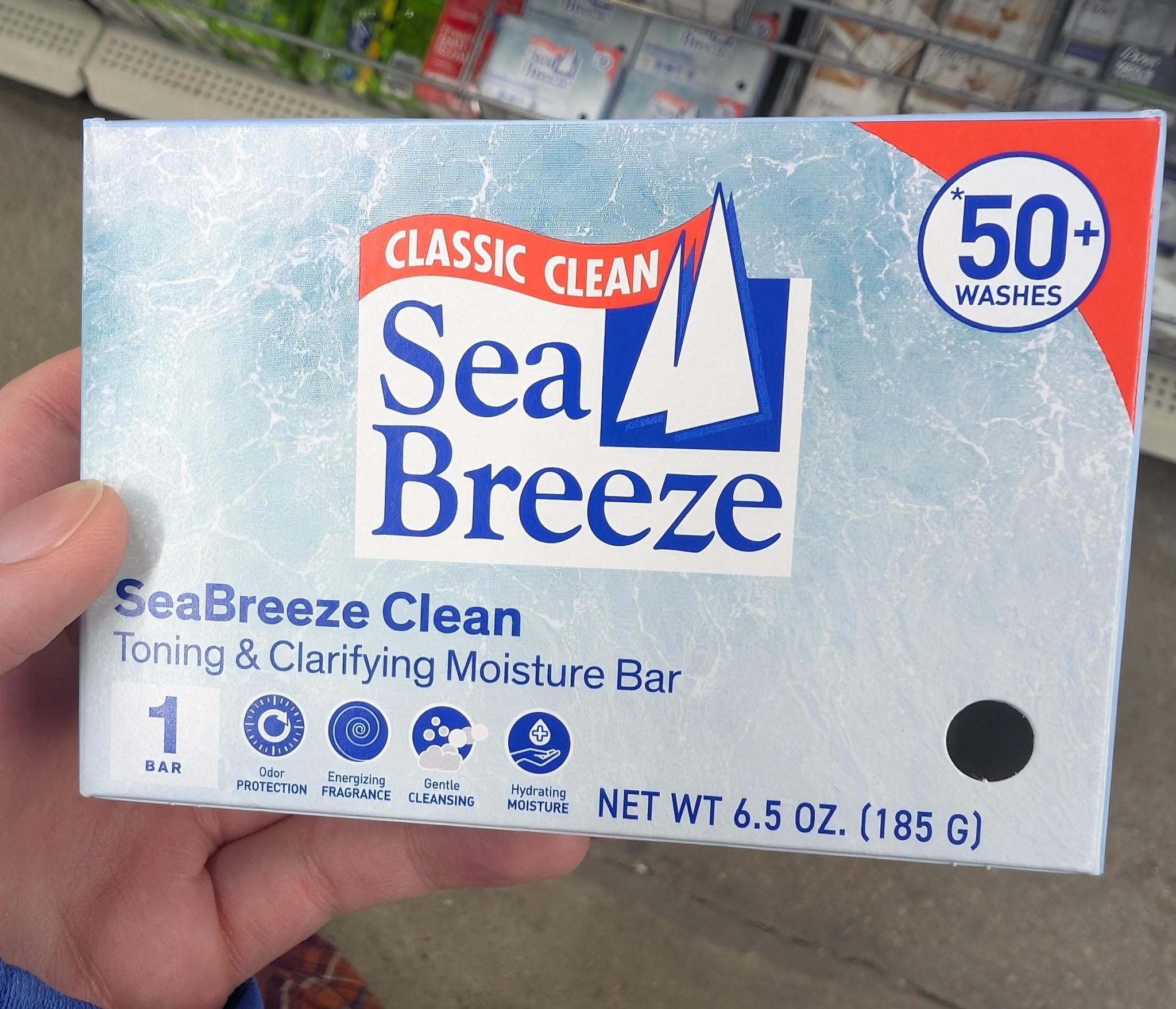 Seabreeze Clean Toning & Clarifying Moisture Bar