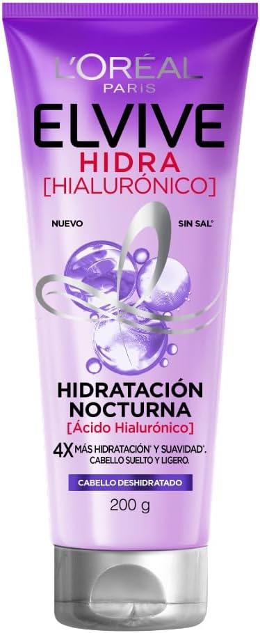 Tratamiento Nocturno Para El Pelo Con Ácido Hialurónico Elvive Hidra Hialurónico