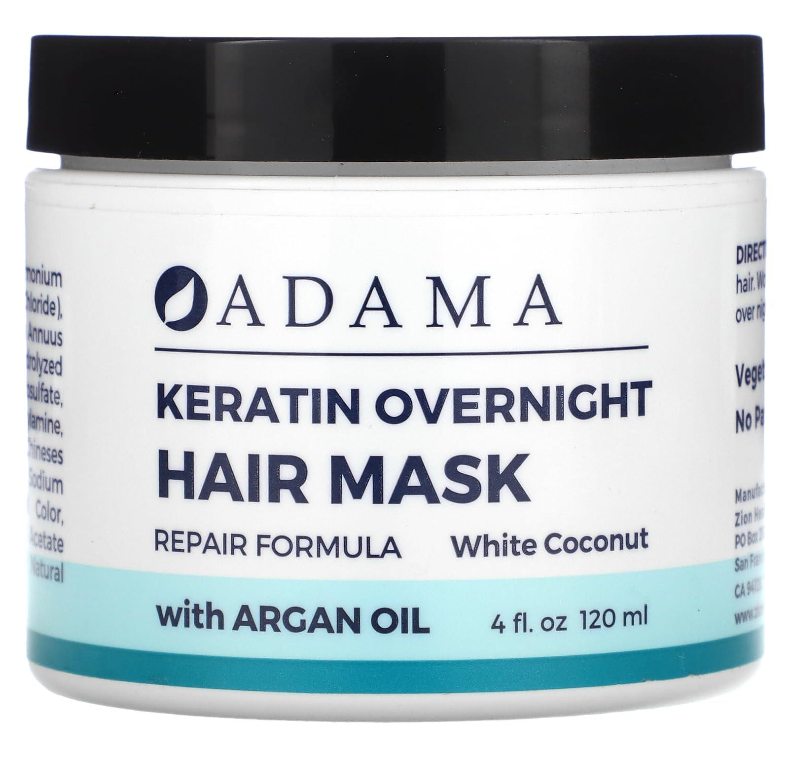 Keratin Overnight Hair Mask, White Coconut