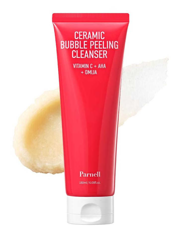 AHA Omija Ceramic Bubble Peeling Cleanser