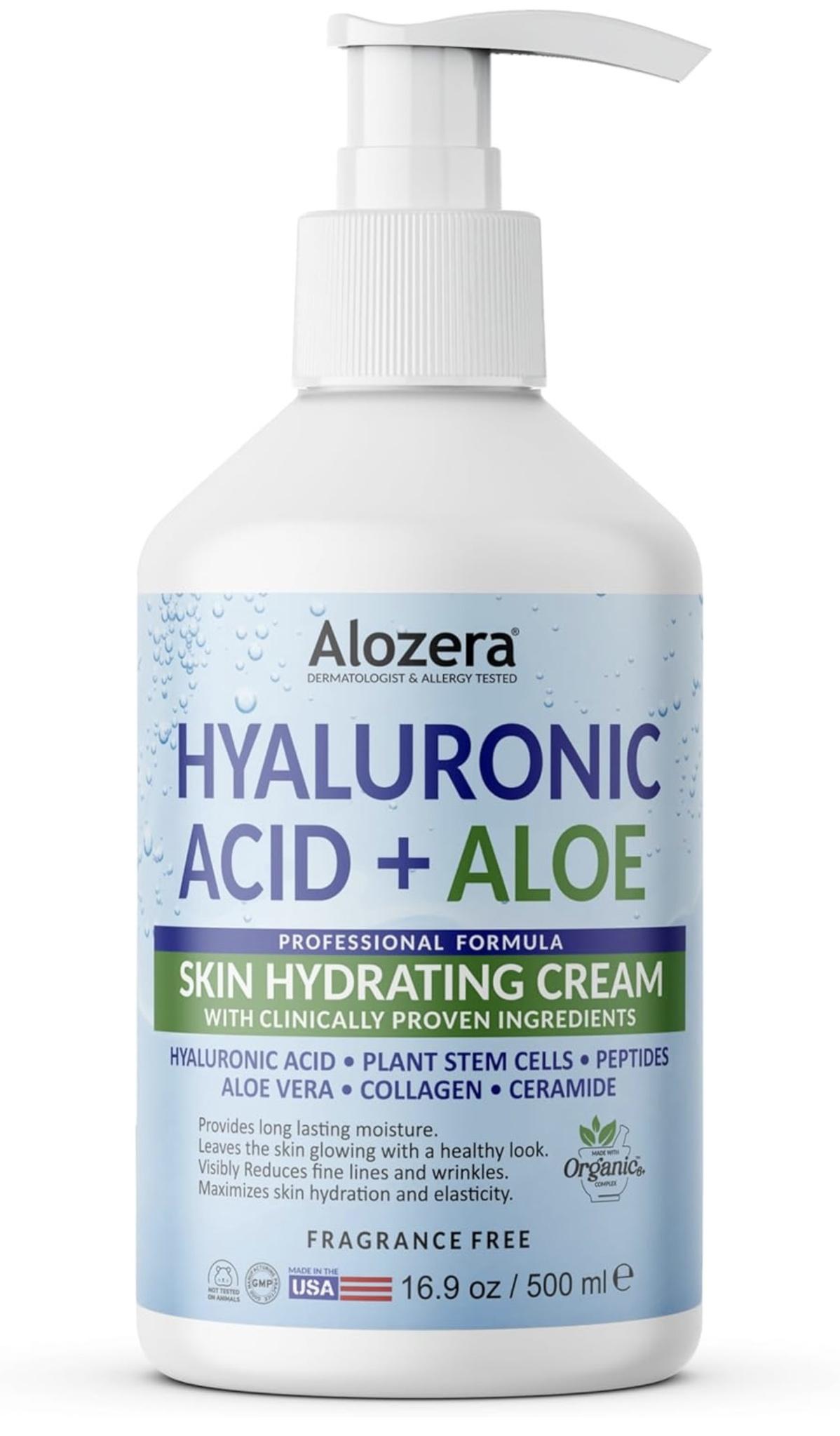 Hyaluronic Acid + Aloe Professional Formula Skin Hydrating Cream