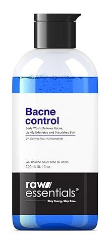 Bacne Control Body Wash, 2% Salicylic Acid, 1% Niacinamide 300ml (pack Of 1), Relieves Body Acne, Exfoliates And Nourishes Skin, Sls & Paraben Free, For Men & Women