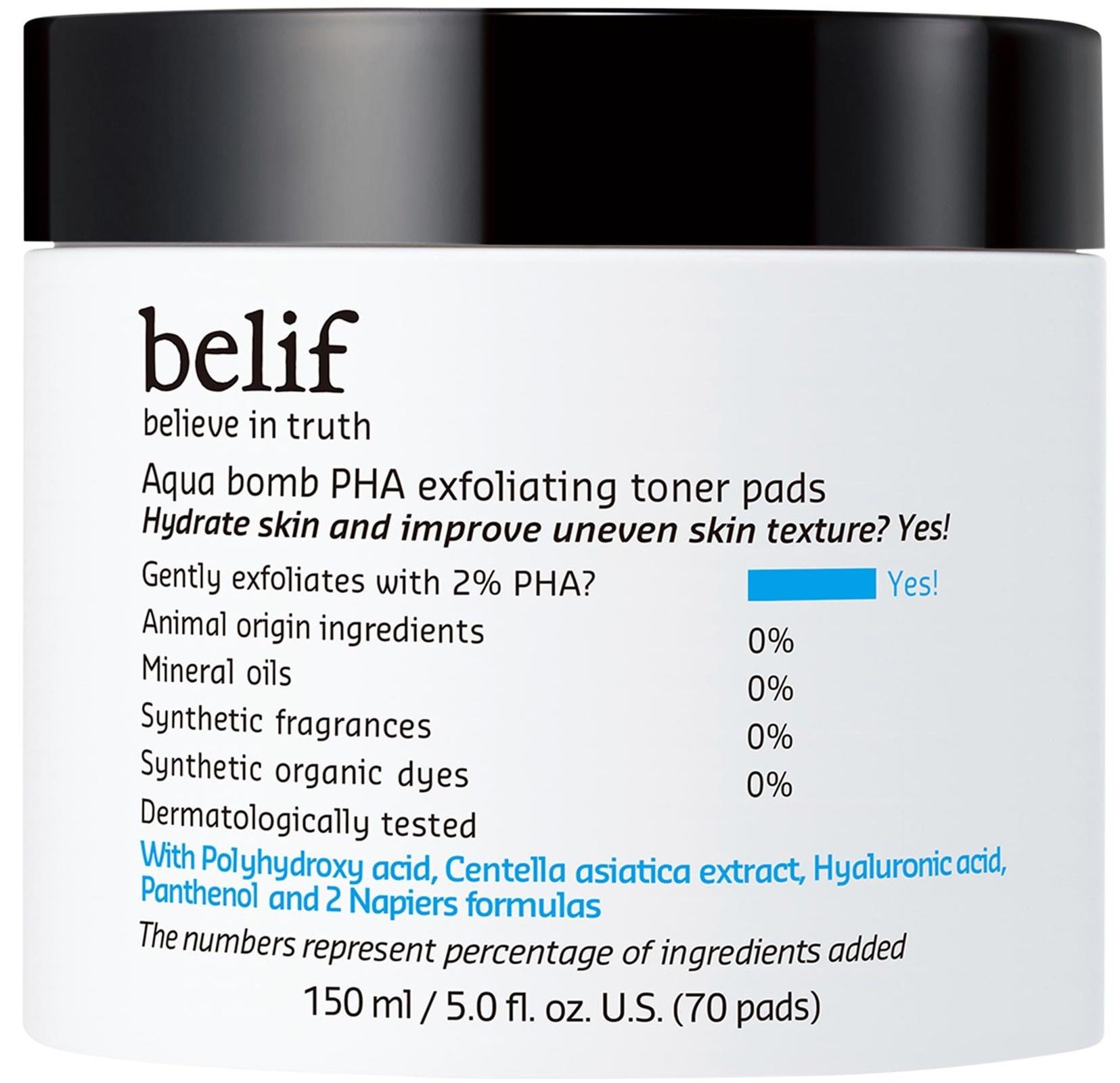 Aqua Bomb PHA Exfoliating Toner Pads