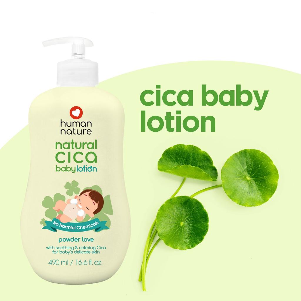 Human Nature Natural Cica Baby Wash Powder Love