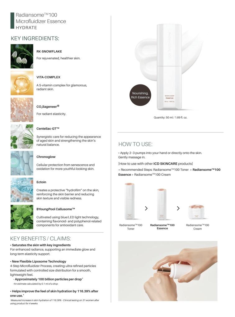 Icd Radiansome™100 Microfluidizer Essence