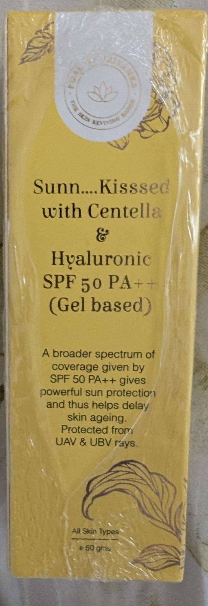 Sunn Kissed With Centella And Hyaluronic SPF50 Pa++