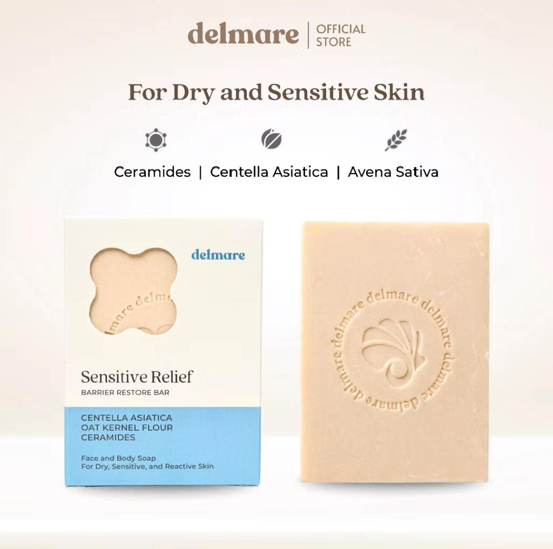 Sensitive Relief Barrier Restore Cleansing Bar - Face And Body Soap