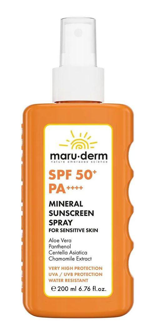 Hassas Ciltler İçin SPF 50+ Mineral Sprey Güneş Kremi