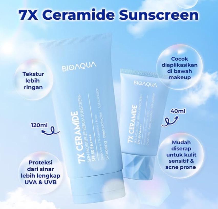 Serum Sunscreen 7x Ceramide SPF 50 Pa++++ UV Hhield