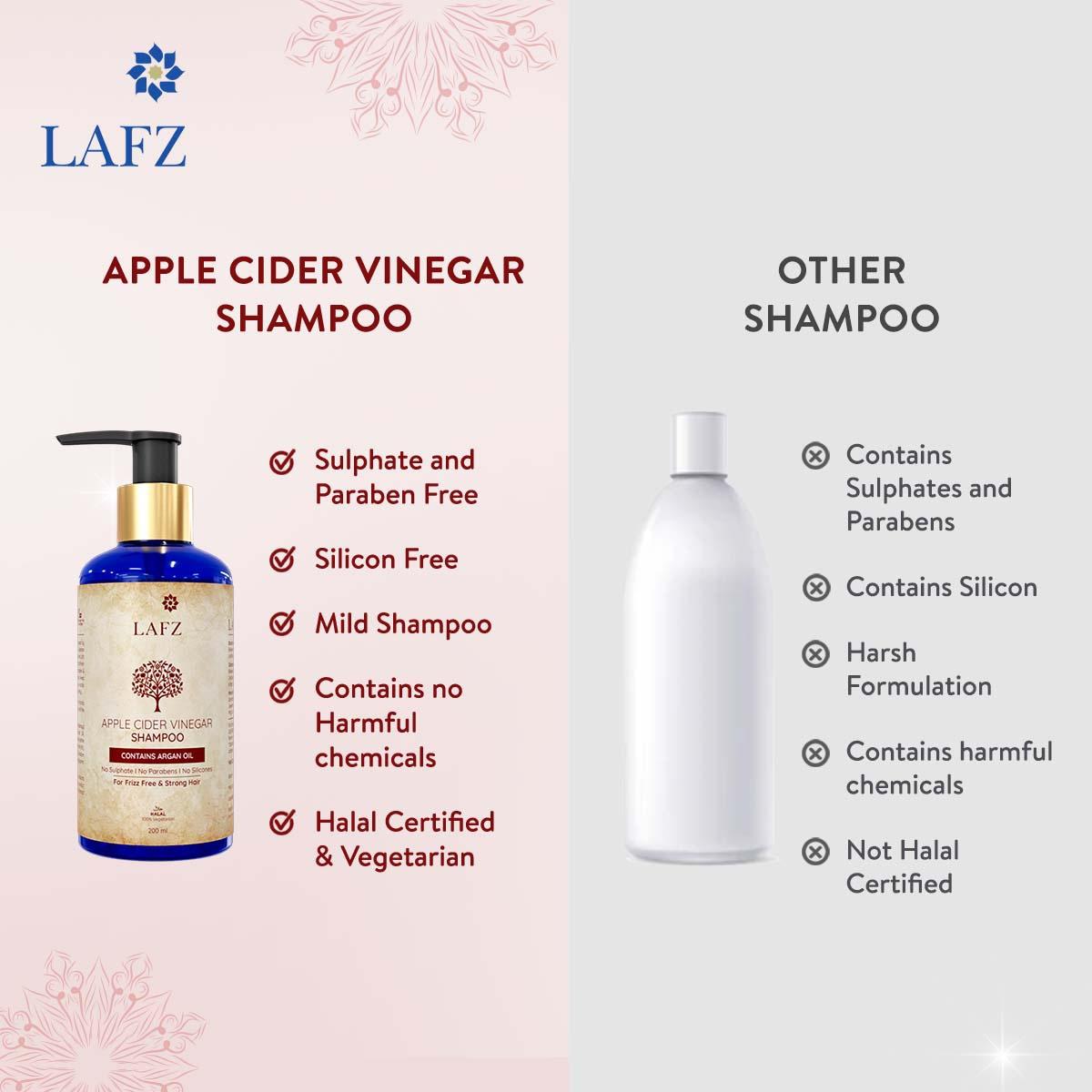 Lafz Apple Cider Vinegar Shampoo (with Argan Oil)
