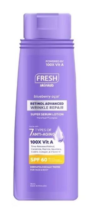 Blueberry Acai Retinol Advance Wrinkle Repair Super Serum Lotion SPF 60