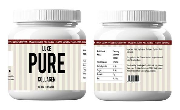 Luxe Pure Collagen 5000mg Powder