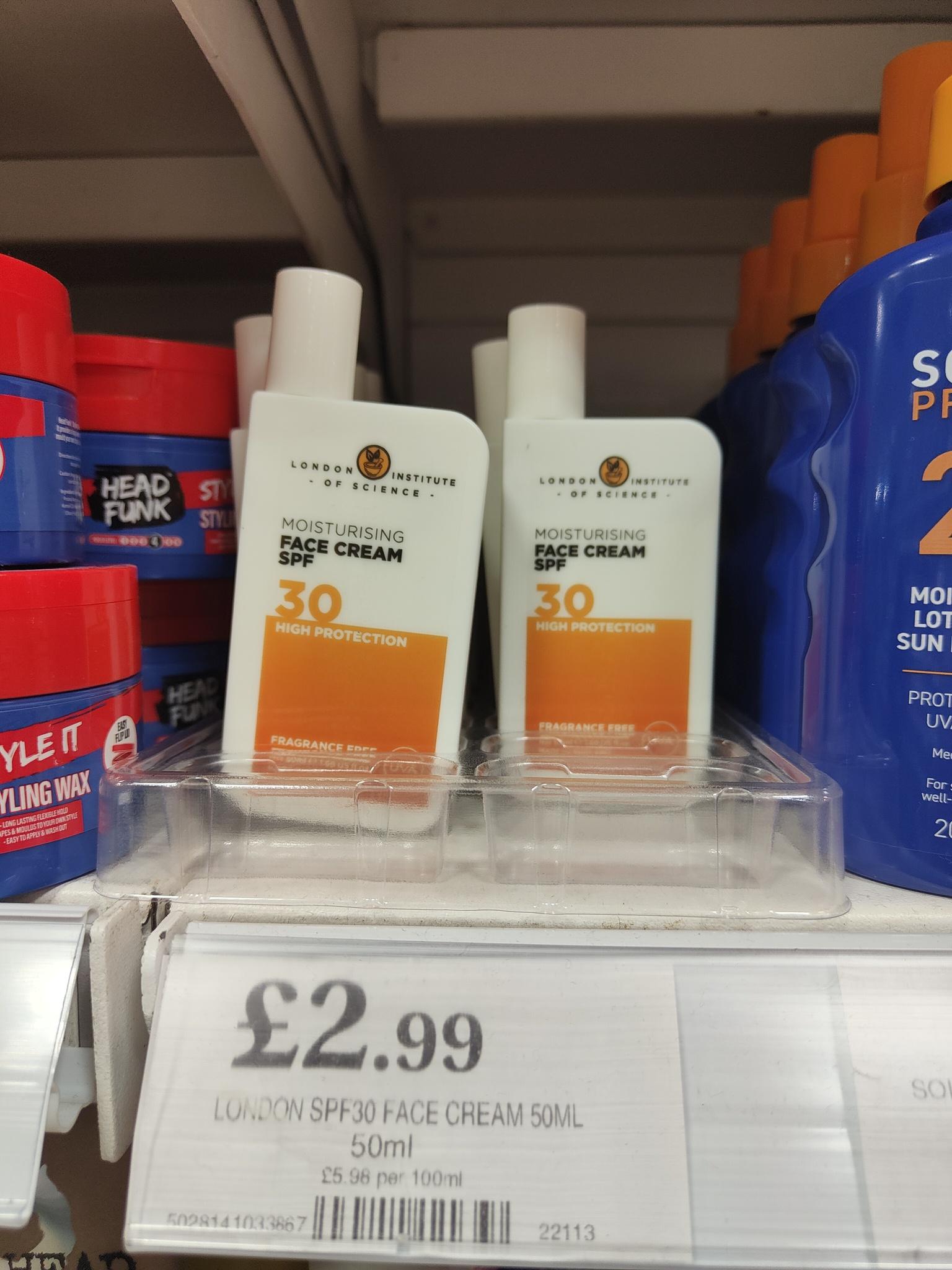 Moisturising Face Cream SPF30
