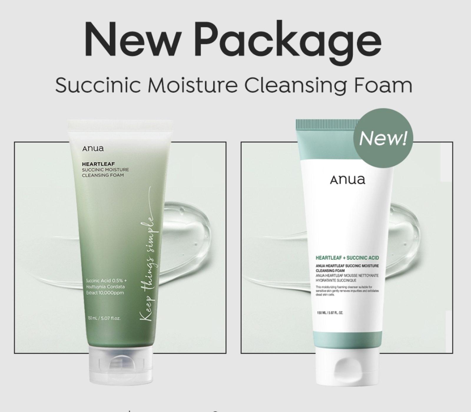 Heartleaf Succinic Moisture Cleansing Foam