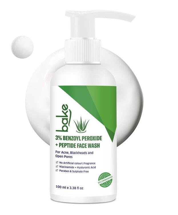 3% Benzoyl Peroxide + Peptide Face Wash