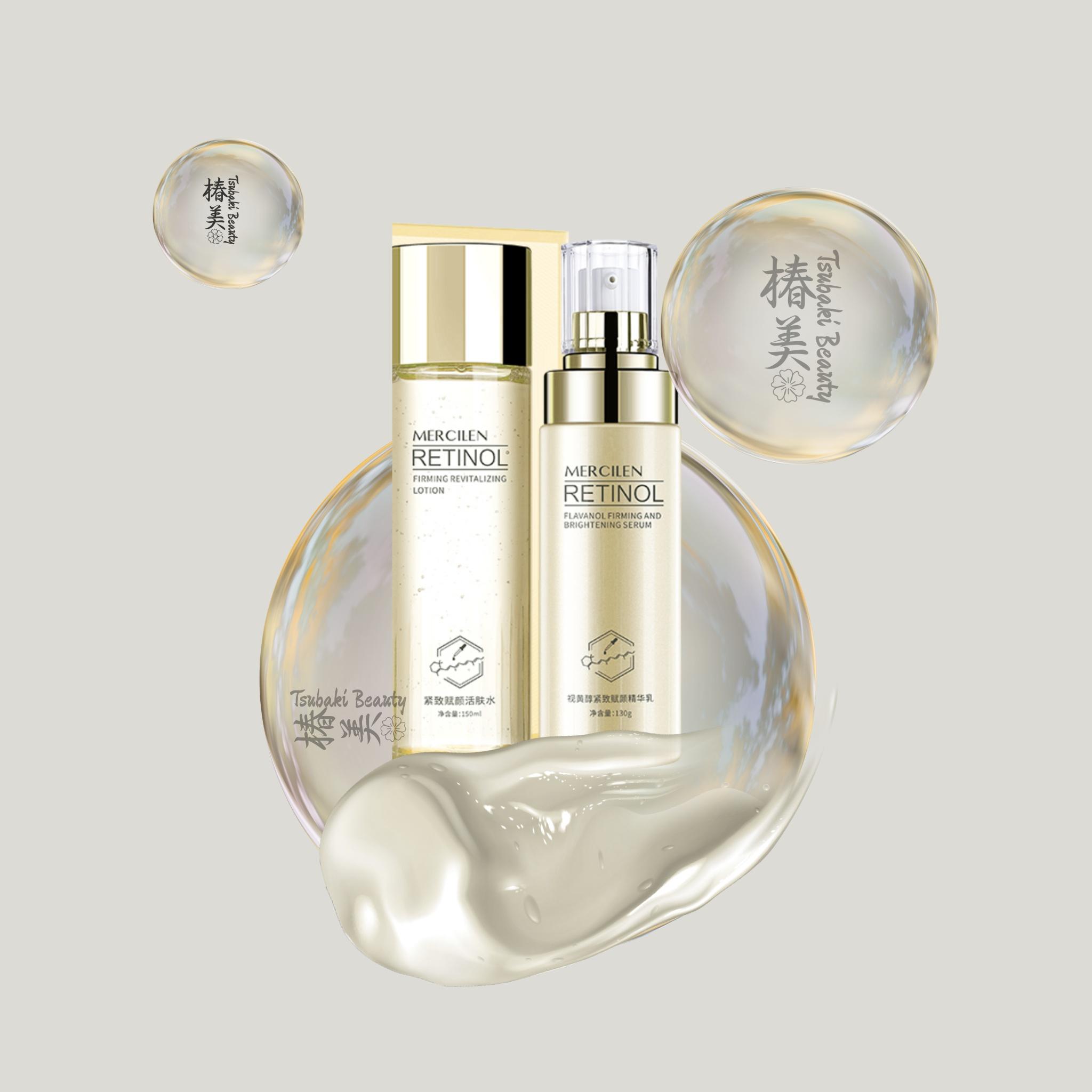 Set Of Essence Water And Retinol Firming And Moisturizing Lotion