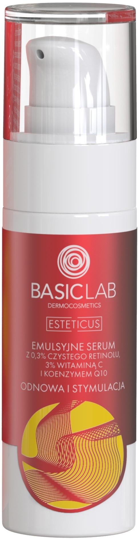 Emulsyjne Serum Z 0,3% Czystego Retinolu, 3% Witaminą C I Koenzymem Q10 Odnowa I Stymulacja