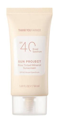 Sun Project Rice Tinted Mineral Sunscreen SPF 40 Broad Spectrum