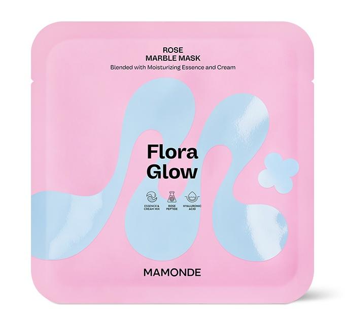 Flora Glow Rose Marble Mask