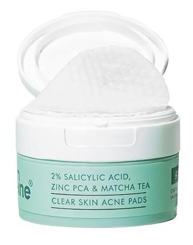 2% Salicylic Acid Zinc Pca & Matcha Tea Clear Skin Acne Pads | Anti Acne Exfoliating Serum Toner Pads For Acne-prone Skin | For Both Women And Men