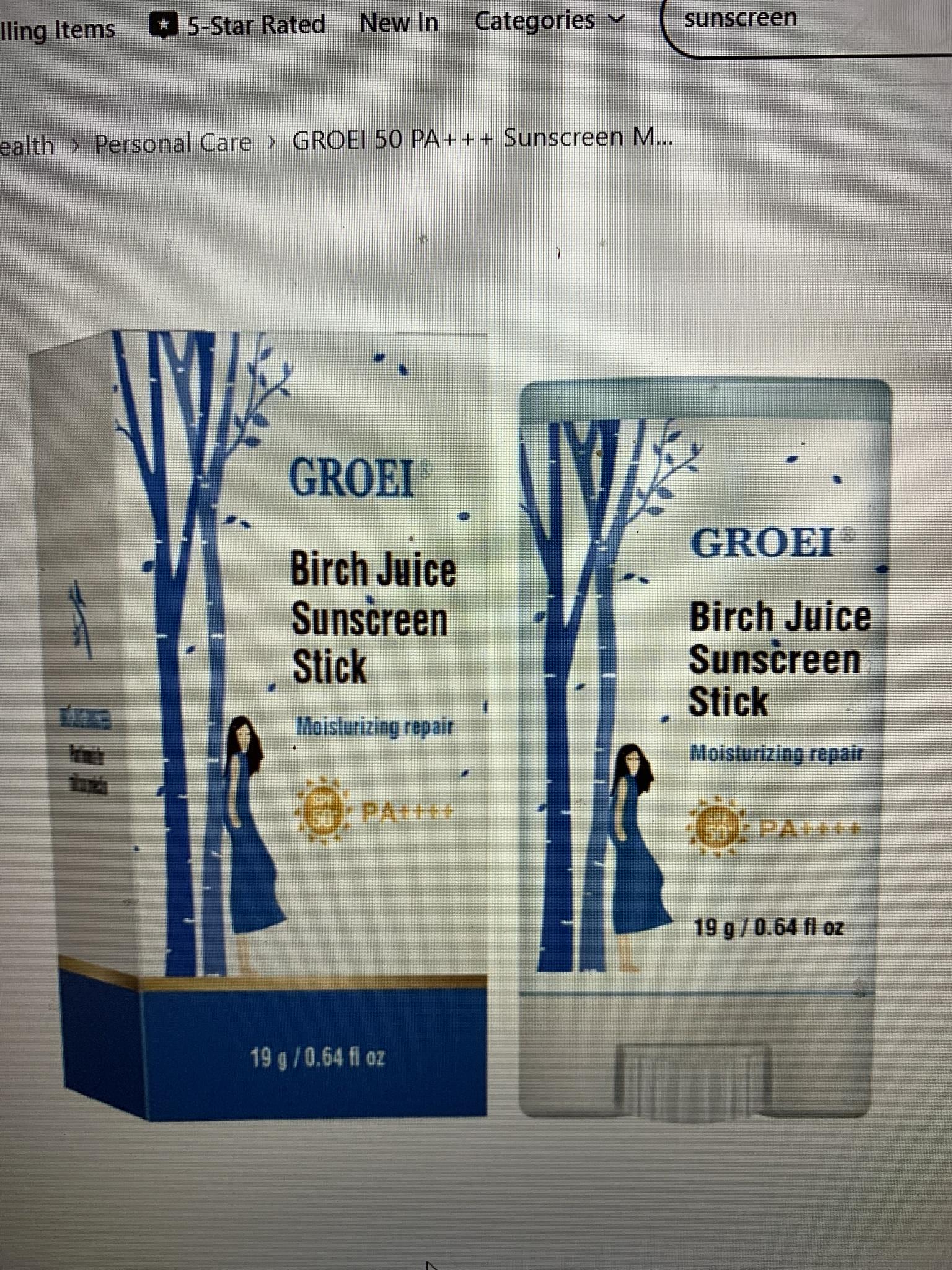 Birch Juice Sunscreen Stick