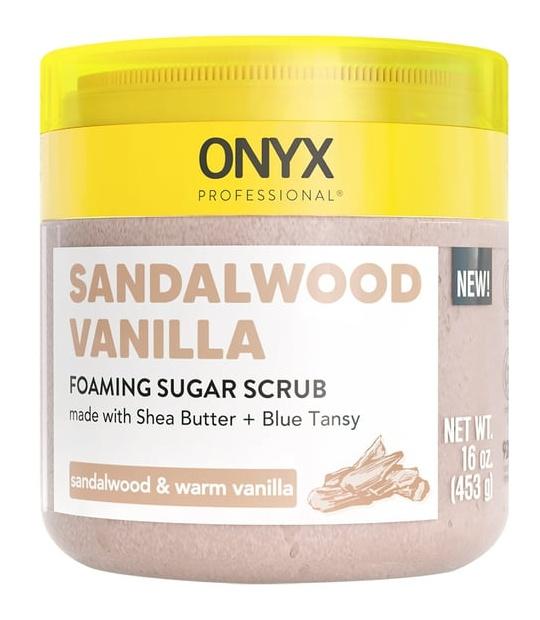 Foaming Body Scrub With Scrubber, Sandalwood Vanilla