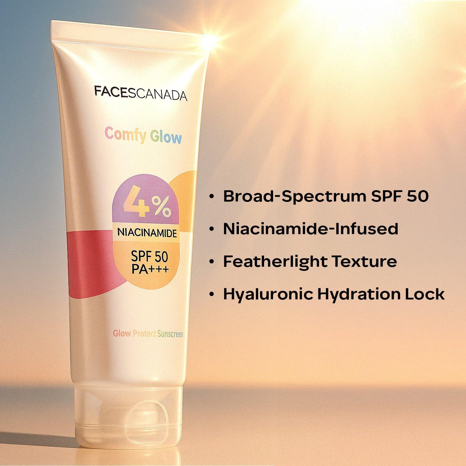 Comfy Glow Sunscreen - SPF 50 Pa+++