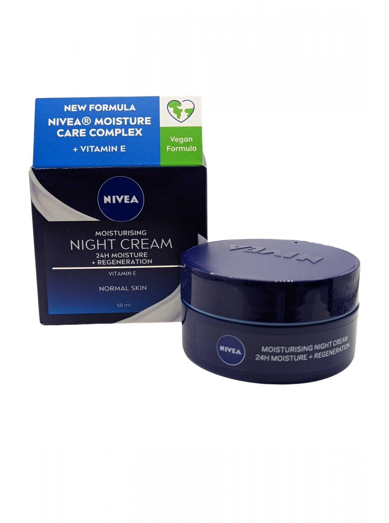 Moisturising Night Cream 24hr Moisture And Regeneration Vitamin E Normal Skin