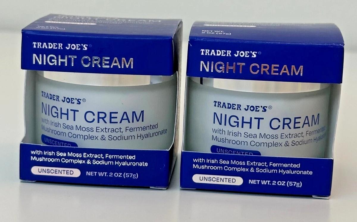 Night Cream With Irish Sea Moss Extract, Fermented Mushroom Complex, And Sodium Hyaluronate
