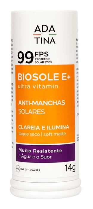 Protetor Solar Stick Clareador 12hs Biosole E Plus Ultra Vitamin FPS 99