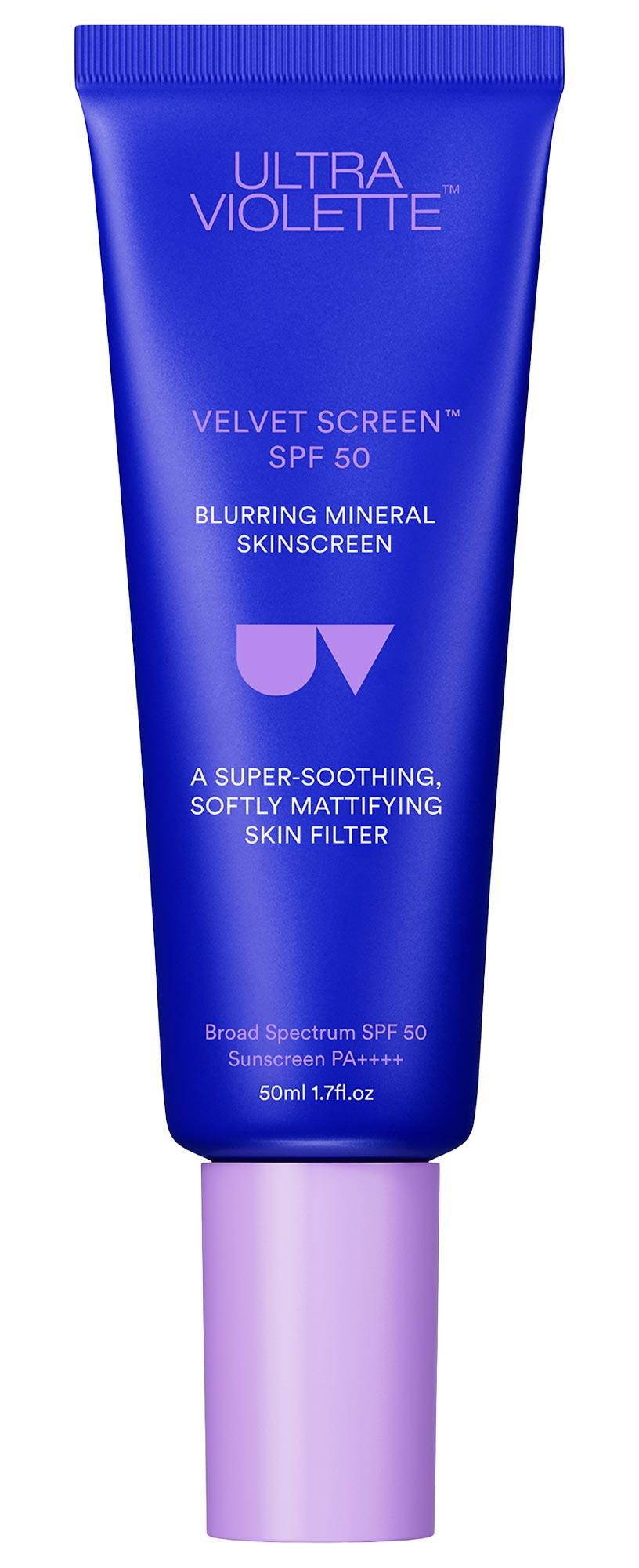 Velvet Screen SPF 50 Mattifying Mineral Fragrance Free Facial Sunscreen