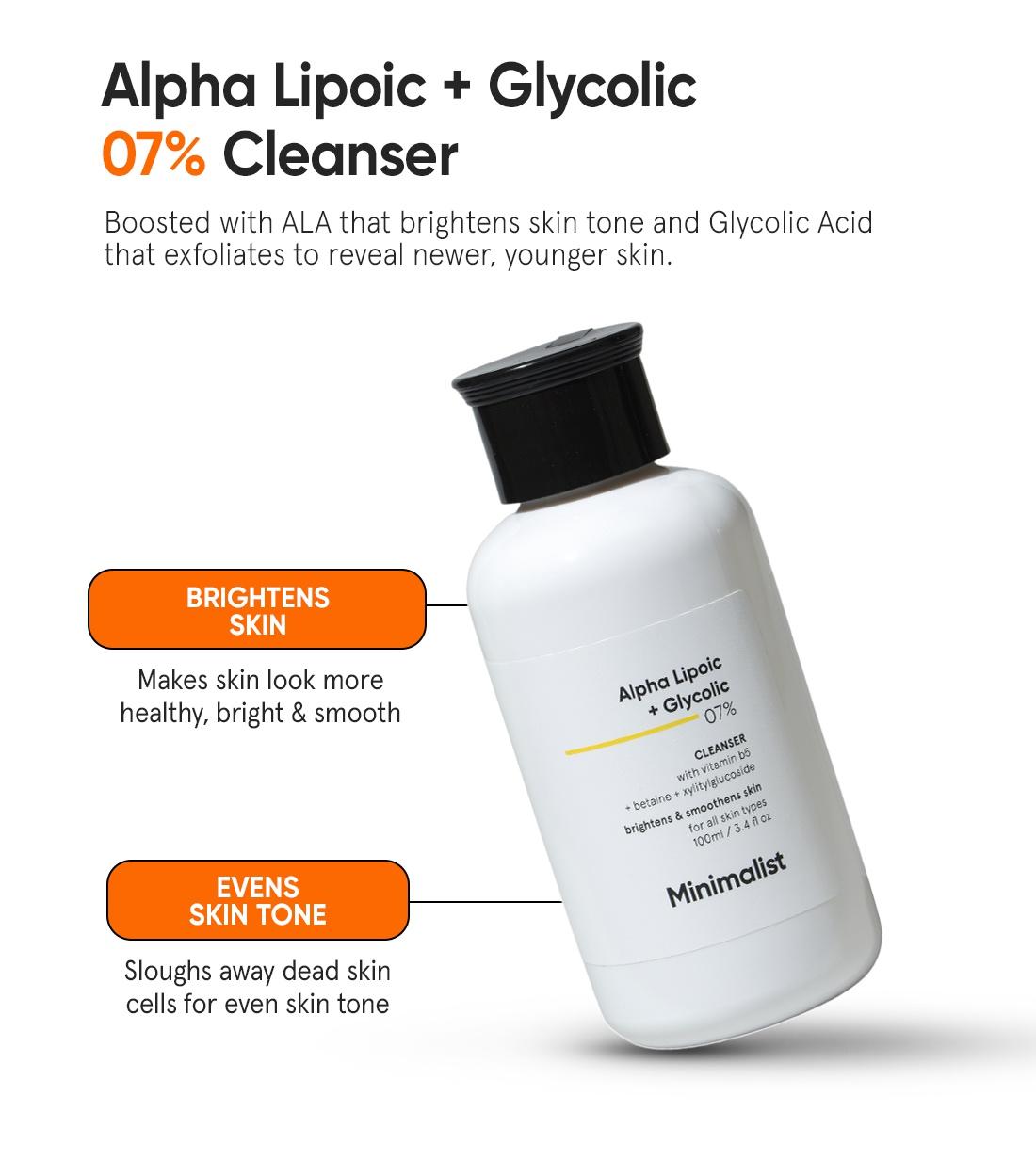 Alpha Lipoic + Glycolic 07% Cleanser