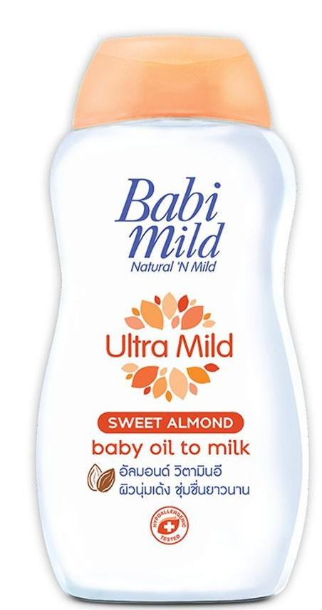 Ultra Mild Sweet Almond Baby Oil To Milk