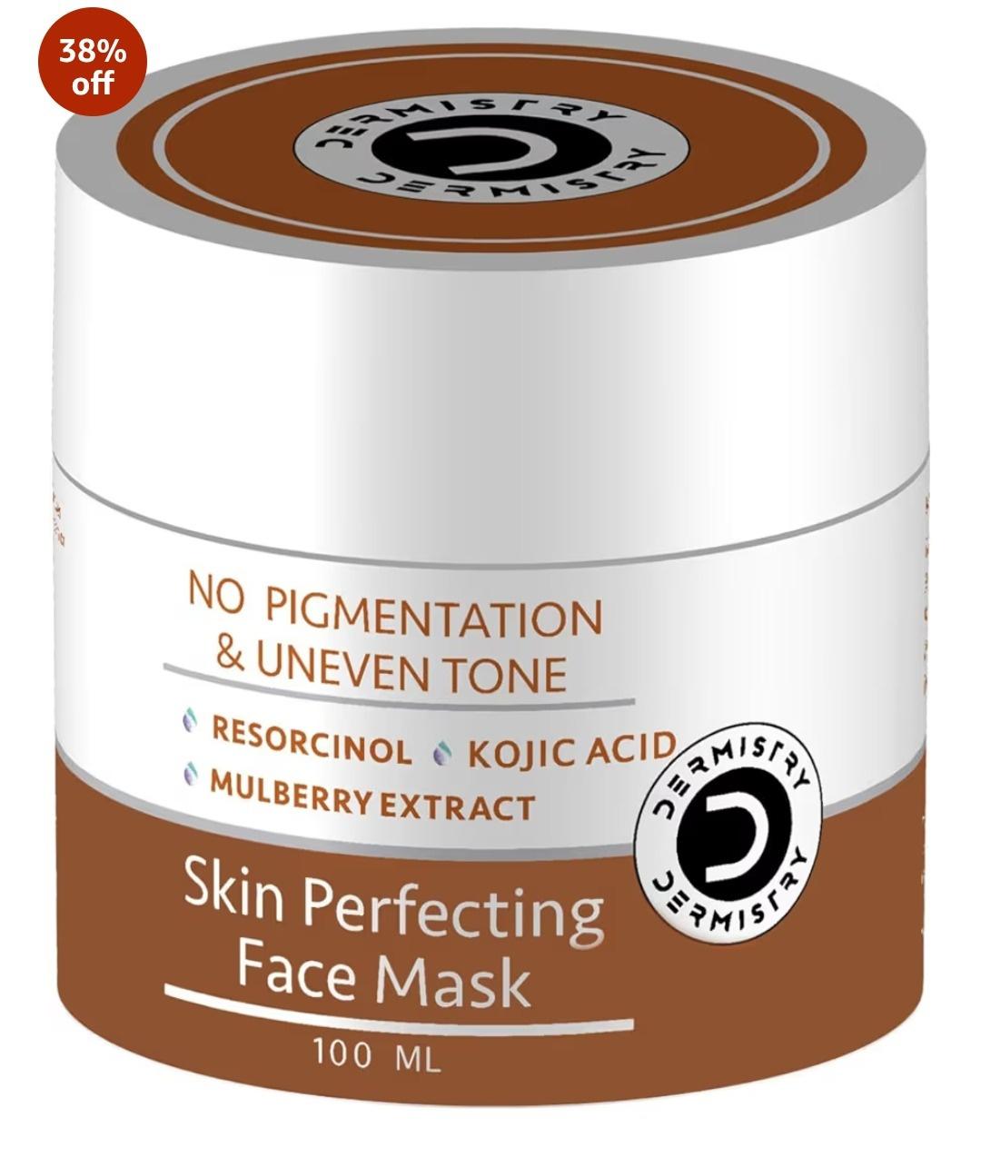 1% Kojic Acid Pigmentation Instant Detan Dtan Dark Spots Dull Uneven Skin Tone Removal Face Pack