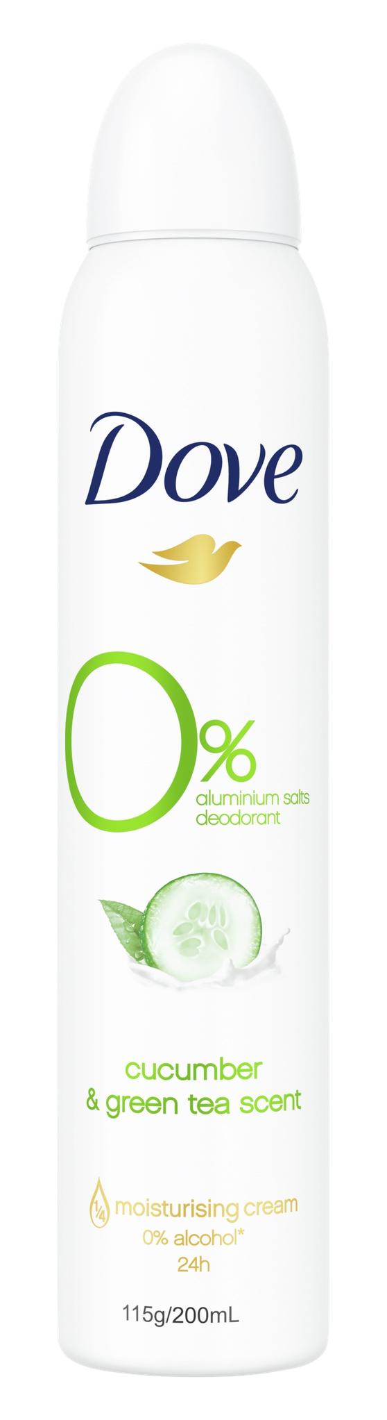 0% Aluminum Salts Deodorant Spray (cucumber & Green Tea Scent)