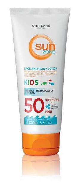 Sun Zone Face & Body Lotion Kids SPF 50 High