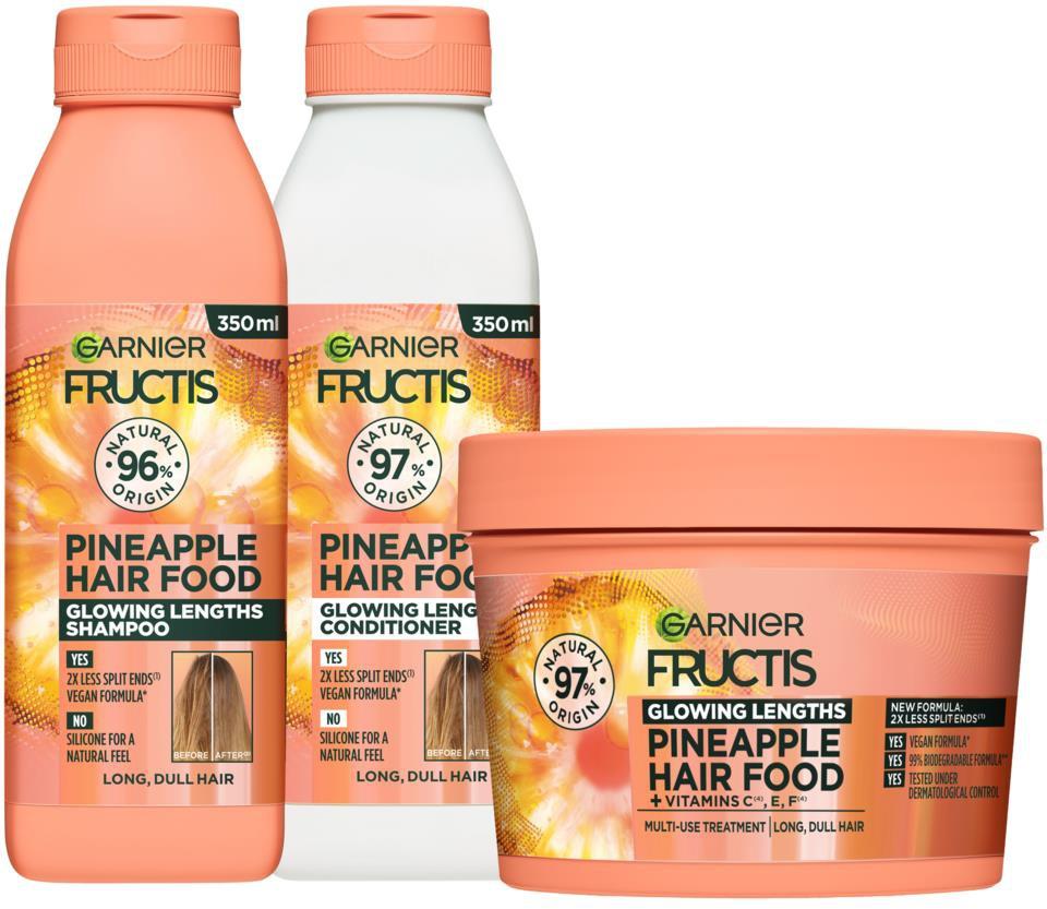 Fructis Glowing Lengths Pineapple Hair Food