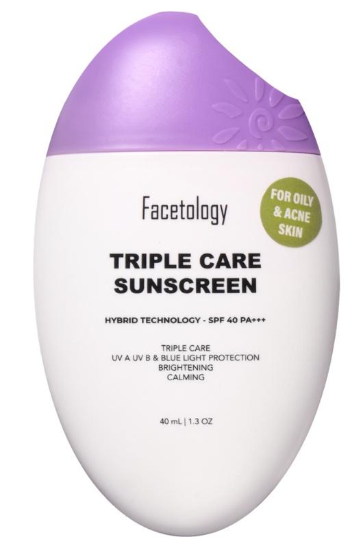 Triple Care Sunscreen For Oily Skin SPF 40 +++ - New Formula