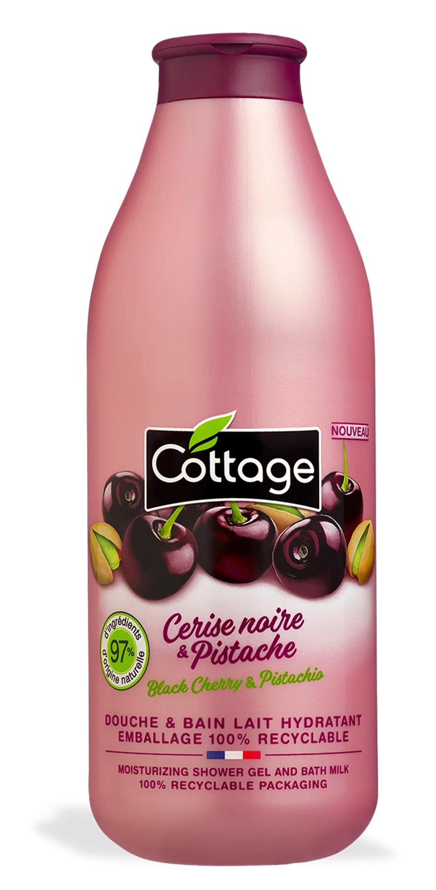 Cerise Noire & Pistache [Black Cherry & Pistachio] Douche & Bain Lait Hydratant