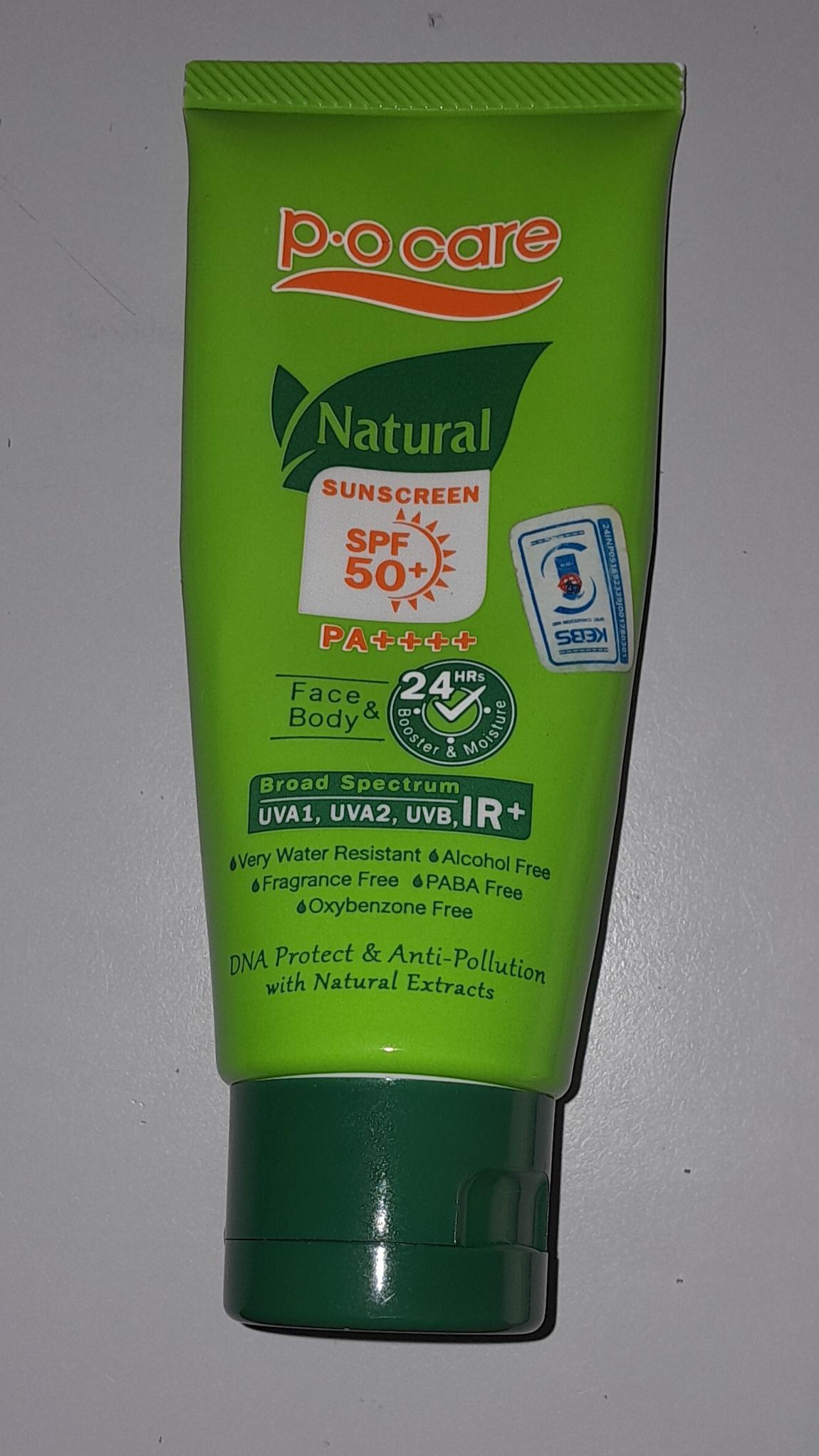 Natural Sunscreen SPF 50+  Pa++++