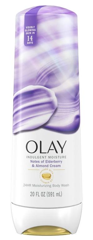 Indulgent Moisture 24hr Moisturizing Body Wash, Notes Of Elderberry & Almond Cream