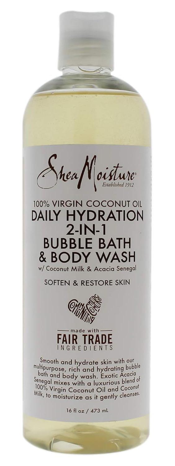 100% Virgin Coconut Oil Daily Hydration 2-in-1 Bubble Bath & Body Wash