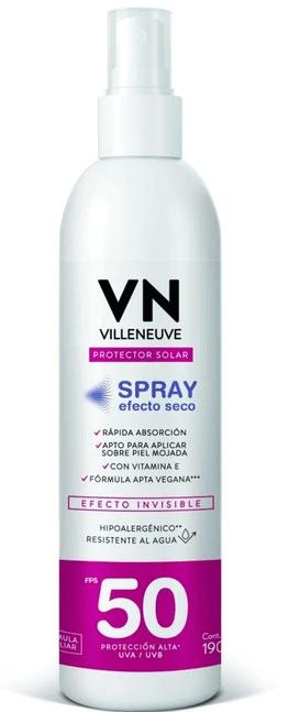 Protector Solar FPS50 Spray Efecto Seco Invisible