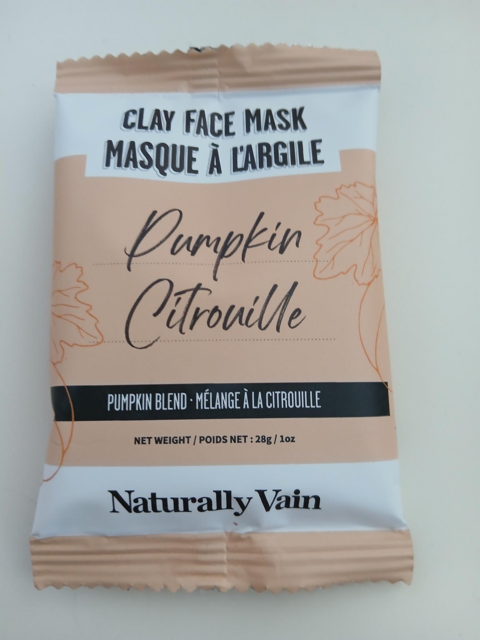 Pumpkin Clay Face Mask